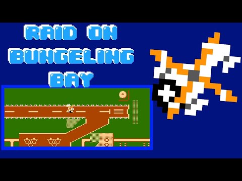 Raid on Bungeling Bay (Famicom, 1985) – Game A Session · 5 Rounds 🚁💥🏭