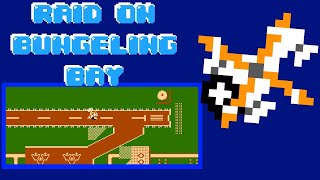 Raid on Bungeling Bay (Famicom, 1985) – Game A Session · 5 Rounds 🚁💥🏭