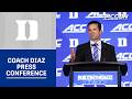 Manny Diaz Duke Press Conference 2026 ACC Football Kickoff