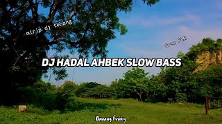 Download lagu DJ HADAL AHBEK SLOW BASS VIRAL TIKTOK TERBARU 2021 mp3