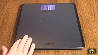 Runstar 550lb High Capacity Bathroom Digital Scale with Ultra-Wide Platform and Large LCD Display