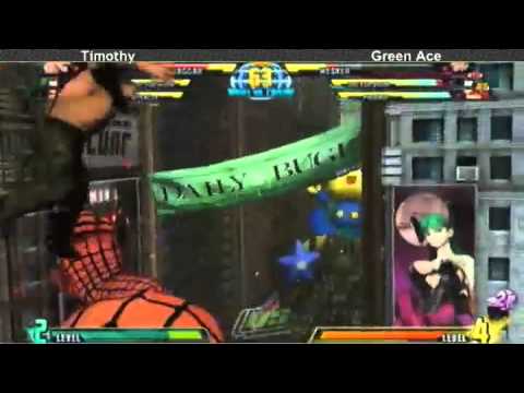 4-7-11 Timothy (Haggar/Doom/Spencer) vs Green Ace (Wesker/Doom/Phoenix) - MvC3