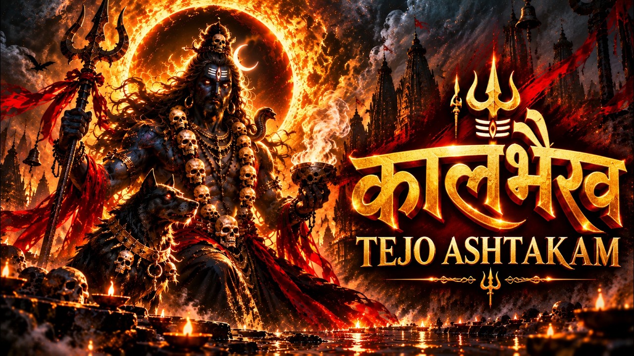KALABHAIRAVA 🔱 An EPIC Sanskrit Ashtakam | श्रीभैरवतेजोऽष्टकम् | Divya Dhwani