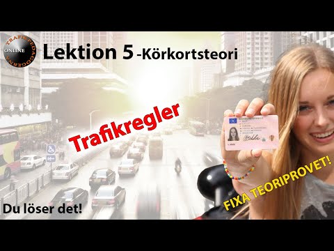 Körkortsteori! -Allt om Trafikregler! –Fixa teoriprovet! Lektion 5 av 65!