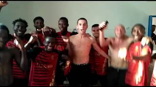 San Miguel Molina 0-3 CAP Ciudad de Murcia Cepaim. Celebración en el vestuario.