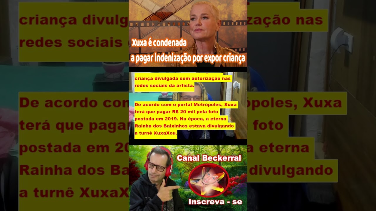 Xuxa is ordered to pay compensation for exposing a child #news