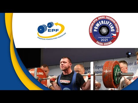 Men Jr 105 to 120+ kg - European Open, Sub-Junior & Junior Equipped Powerlifting Championships 2021