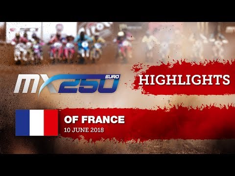 EMX250 Race1 Highlights - Round of France 2018 #motocross