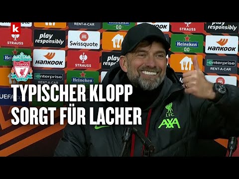 Klopp bringt ganzen Saal zum Lachen: "Soll ich ihn mit in den Urlaub nehmen?" | FC Liverpool