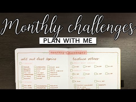 Plan With Me | Monthly Challenges | Bullet Journal Setup