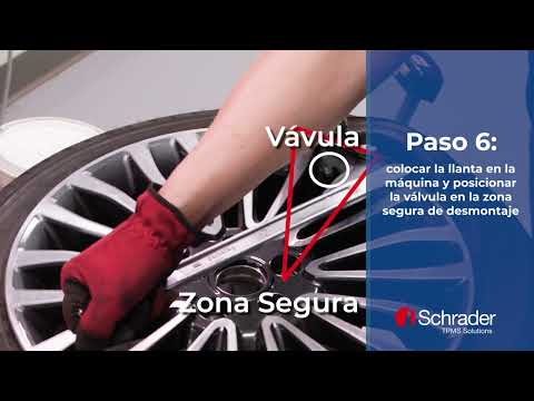 Desmontaje del Sensor TPMS Metálico de Ángulo Ajustable de Schrader