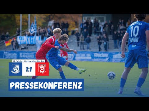 Press Conference I VSG Altglienicke vs. Hallescher FC - 12th Matchday Regionalliga Nordost