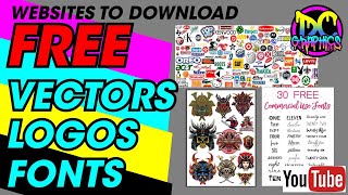WEBSITES TO DOWNLOAD FREE VECTORS, LOGOS AND FONTS
