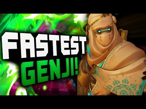 INSANE GENJI - NECROS! AMAZING GENJI GAMEPLAY! [ OVERWATCH SEASON 15 TOP 500 ]