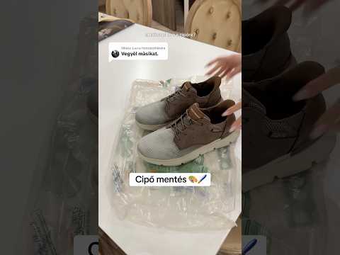 Szerinted sikerült megmentenem? #magyar #diy #shoerepair #shoecleaning #hungary #painting