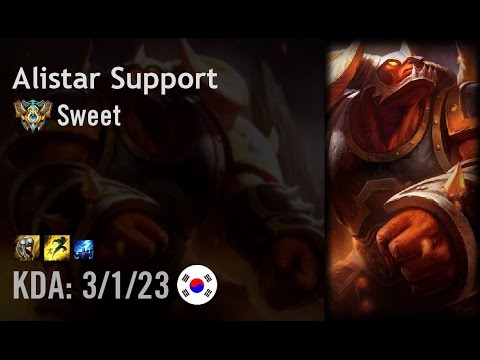 Alistar Support vs Sion - Sweet - KR Challenger Patch 6.12