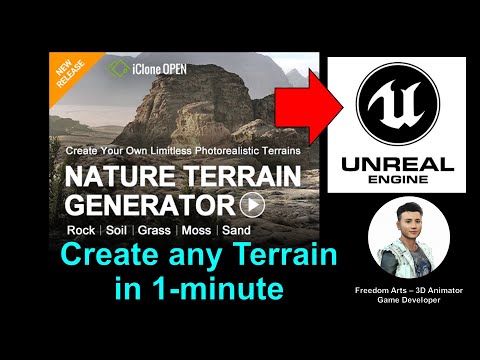 Terrain Generator - Create any terrain in 1-minutes - Unreal Engine Tutorial