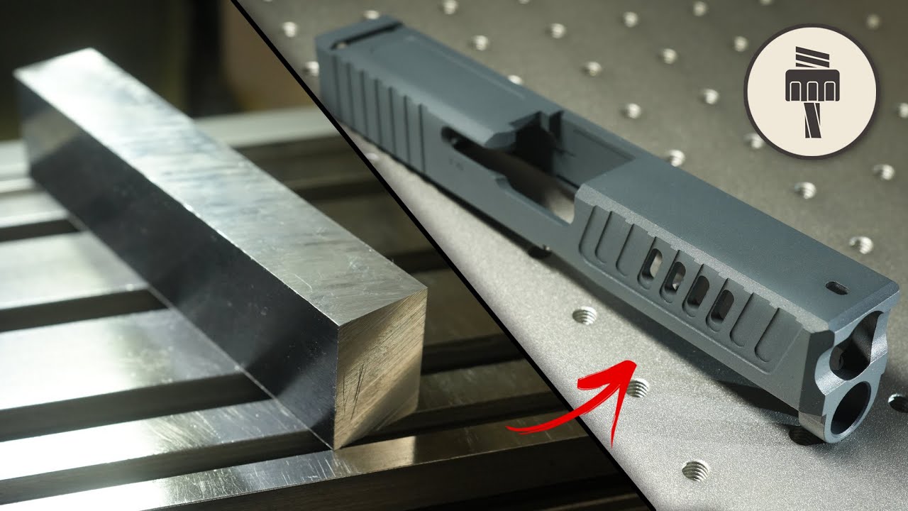 Machining an Airsoft G45 Slide from Solid Aluminum on a Manual Milling Machine