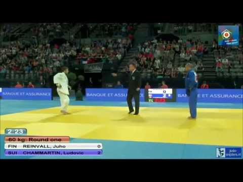 Judo 2014 European Championships Montpellier: Reinvall (FIN) - Chammartin (SUI) [-60kg]