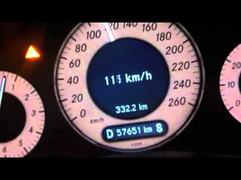 Mercedes benz w211 e200 kompressor 0-100 acceleration