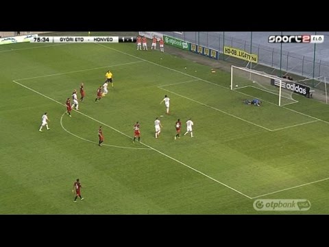 Rudolf Gergely gólja a Győri ETO FC - Budapest Honvéd mérkőzésen