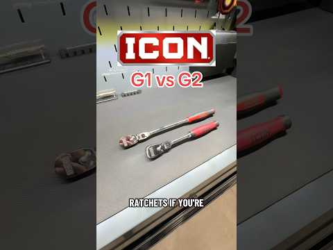 Quick comparison of the Icon G1 and G2 ratchets! That G2 is 🔥 #harborfreight #usgeneral #icon #tool