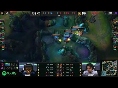 PSG invade gets First Blood on Elyoya - MSI 2021 PSG vs MAD Lions