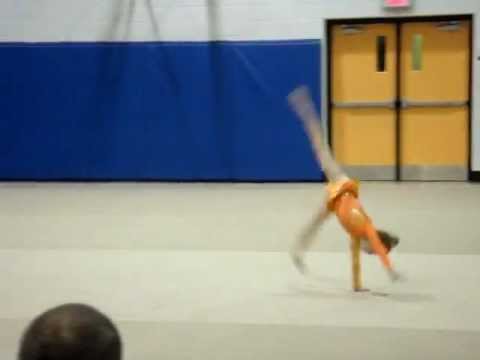 Sonya Chudaeva performing Rhythmic gymnastics routine