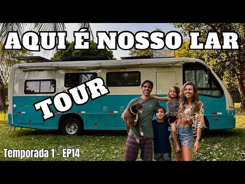 TOUR NO MOTORHOME MAIS FUNCIONAL E CONFORTÁVEL DO BRASIL! Onde moramos em família. Ep.14