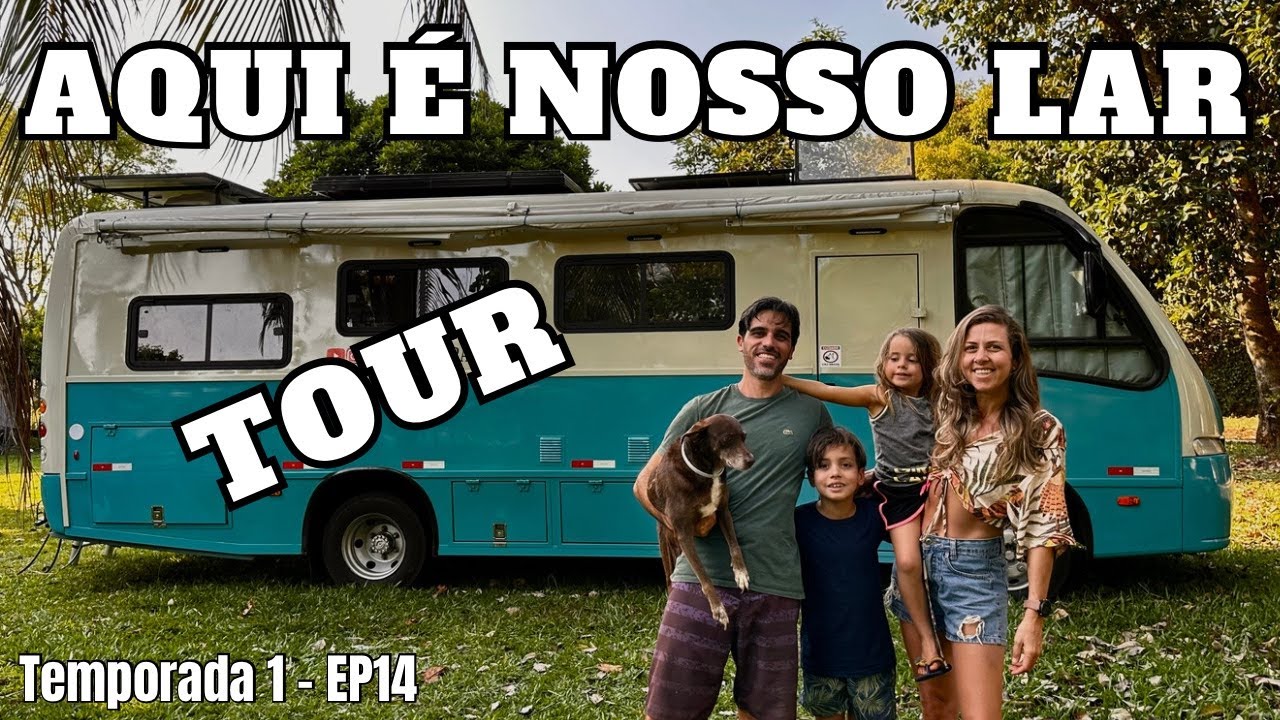 TOUR NO MOTORHOME MAIS FUNCIONAL E CONFORTÁVEL DO BRASIL! Onde moramos em família. Ep.14