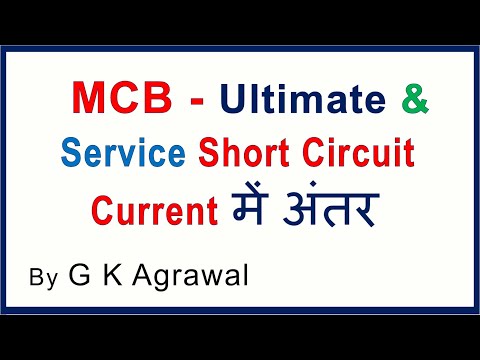 MCB breaker, Ultimate short circuit current (Hindi) Video