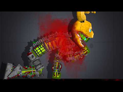 I Downloaded Every FNAF Springlock Mod In Melon Sandbox...