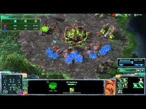 Starcraft 2 - 1 vs. 1 Noob Zergling Rush