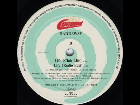 Haddaway - Life (Radio Edit) [1993, Euro House]