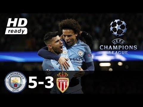 Manchester City vs Monaco 5-3 ● All Goals & Extended Highlights ● UCL ●