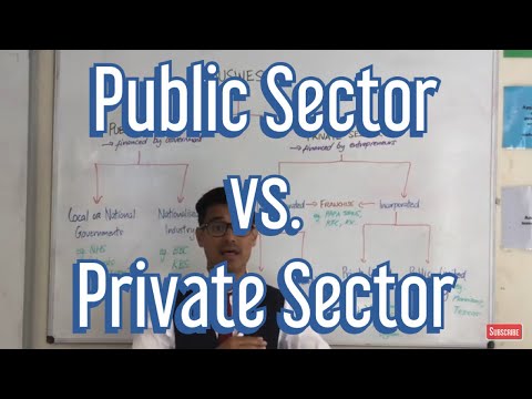 What is the difference between the Public Sector and Private Sector?