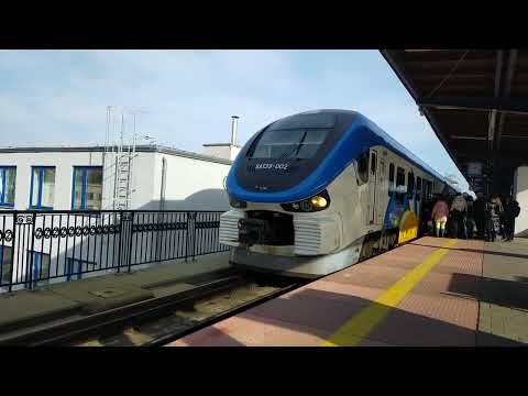 Stacja Gorzów Wielkopolski wjazd i odjazd pociągu Regio relacji Krzyż Kostrzyn