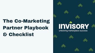 The Co Marketing Partner Playbook & Checklist