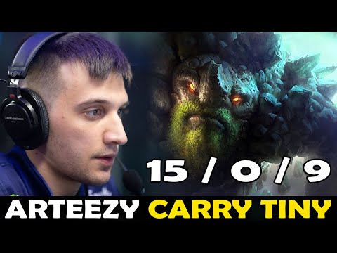 ARTEEZY CARRY TINY ft. IO WITH OG.SAKSA | DOTA 2 Gameplay