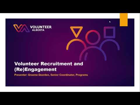 Volunteer Recruitment &  (Re)Engagement