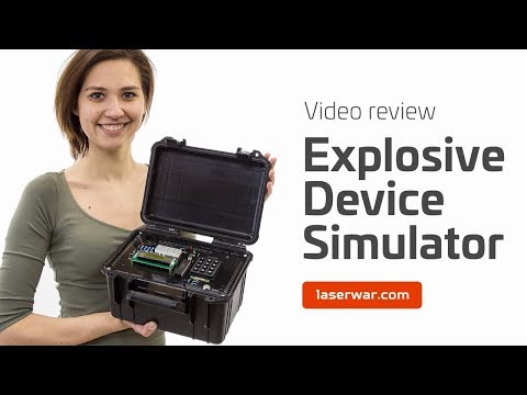 Explosive device Simulator - Bomb for laser tag games (Video review)