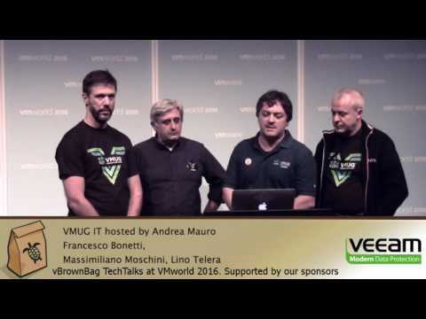2016 VMworld EMEA - VMUG IT hosted by Andrea Mauro in Italian