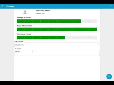 Evaluare personal - Evaluare indicatori(pentru evaluatorul sesiunii)