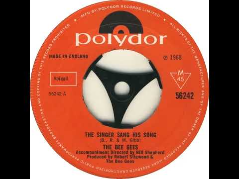 UK New Entry 1968 (73b) The Bee Gees - The Singer Sang His Song
