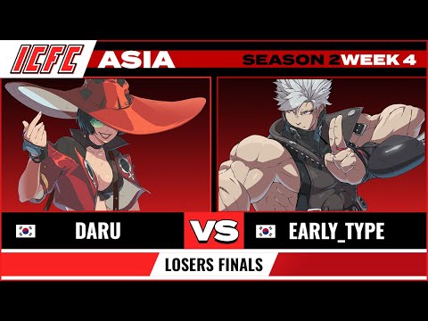 Daru (I-No) vs early_type (Chipp) Losers Finals - ICFC GGST Asia Season 2 Week 4