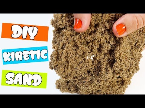 How to Make Kinetic Sand ! DIY KINETIC SAND WITH SLIME AT HOME ! Fun Things To Do When You're Bored Video