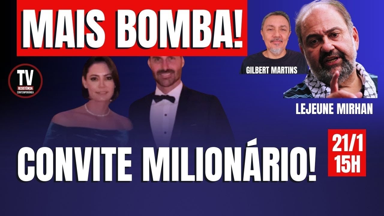 [AO VIVO] QUEM PAGOU CONVITE DE US$ 1 MILHÃO PARA MICHELLE E EDUARDO BOLSONARO? (21/1/2025)