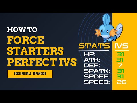 [Pokeemerald Expansion] Set Starters with Random Perfect IVs