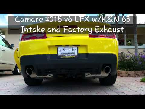 Camaro 2015 v6 LFX K&N 63 then Borla 11845 S-Type
