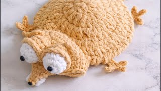 Cute Ice Age Inspired Unlucky Squirrel Crochet Coaster | Easy DIY Amigurumi Project